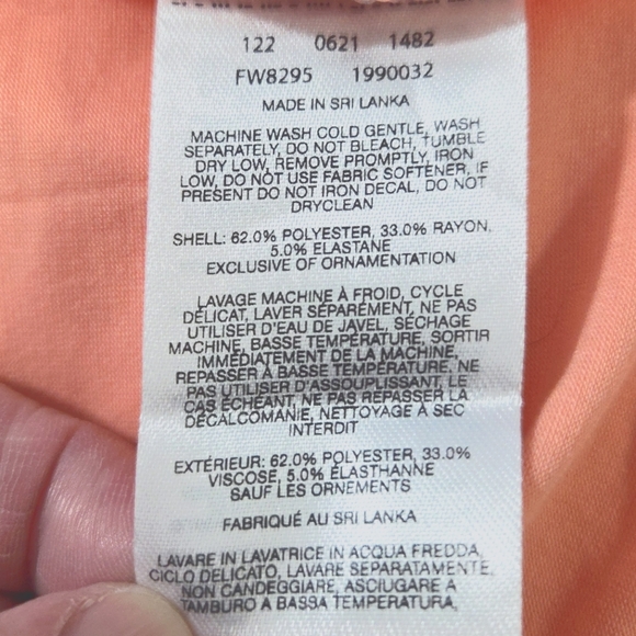 Columbia Slack Water Knit Tee II Peach UPF 50 PFG Short Sleeve Sz 2X NWT - Picture 10 of 14